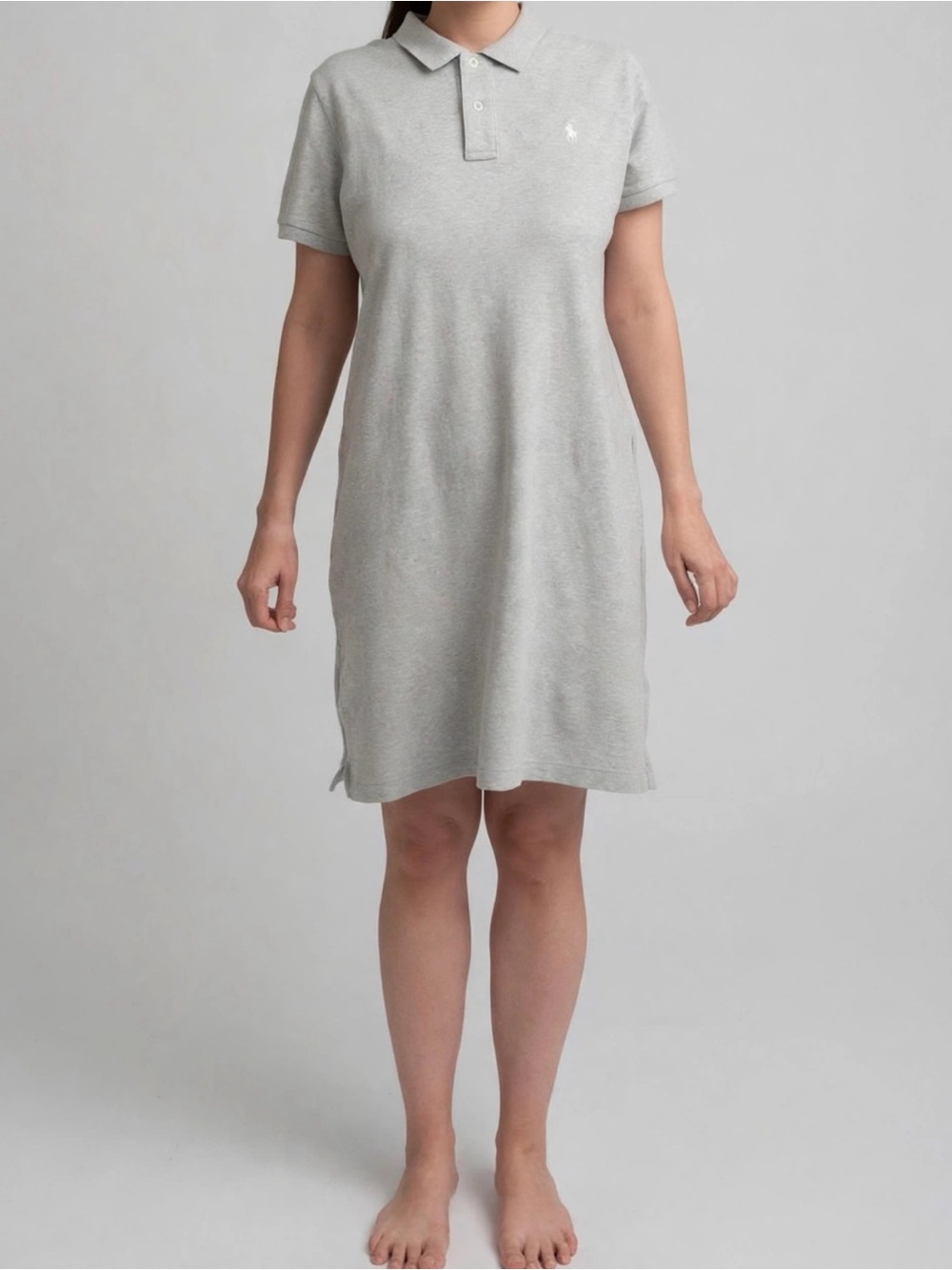 Ralph Lauren Light Grey Polo Slip Dress
